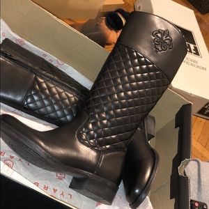 Pleather Girls Boots sz 1